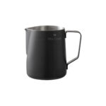 Black stainless steel milk frothing pitcher