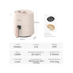 Simplus 4.5L compact air fryer