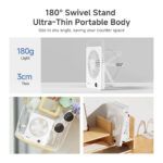 Simplus ultra thin rechargeable desk fan - Image 2